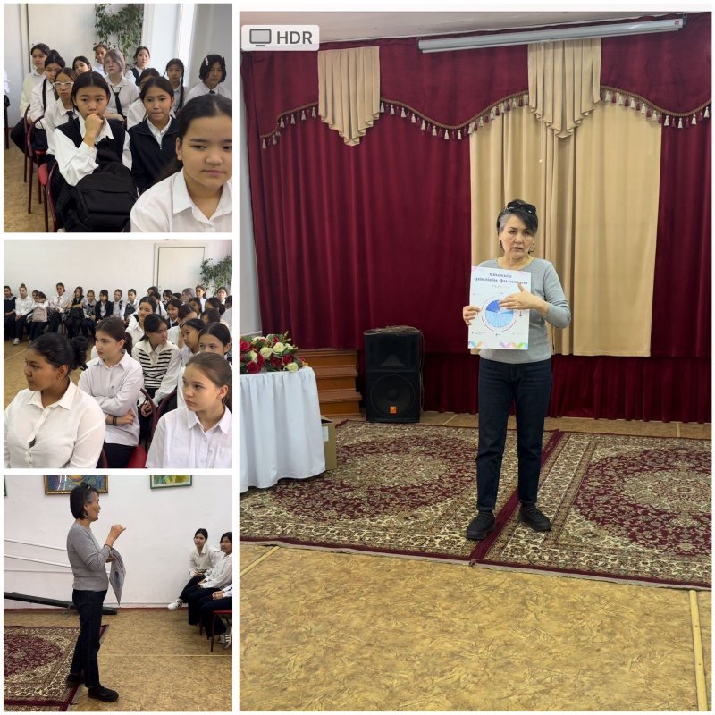 Procter & Gamble   компаниясының   дәрігері    6-7  сынып   қыздарымен   әңгіме    жүргізді.