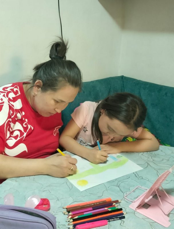 "Өнегелі   15  минут"   2  "А"  сынып  ата-аналарының   балаларымен   бос  уақытын өткізуде