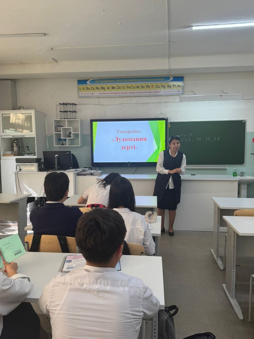 "Лудомания   дерті" 8-9  сыныптар  арасында  әңгіме