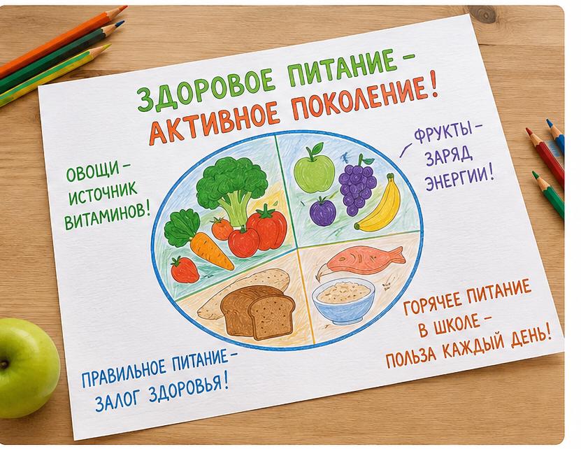 Конкурс плакатов «Здоровое питание — активное поколение!»
